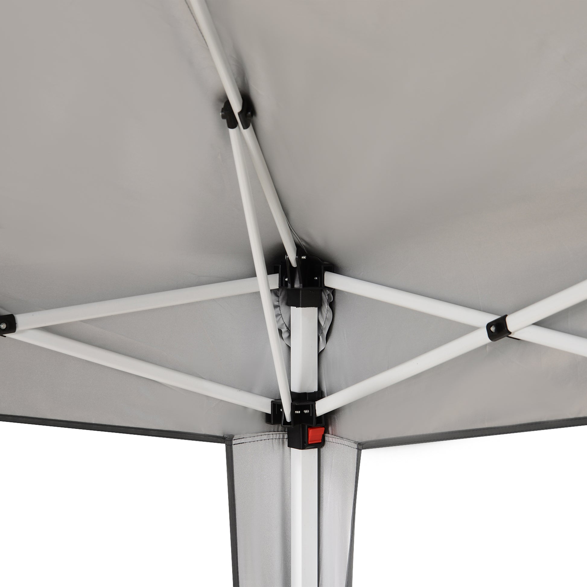Outsunny Carpa Plegable 2,4x2,4m De Jardín Diseño Pop Up Cenador De Acero Y Tela_3