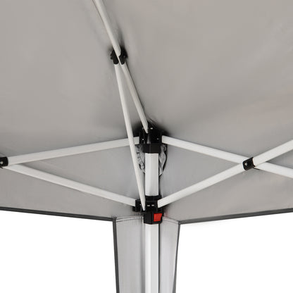 Outsunny Carpa Plegable 2,4x2,4m De Jardín Diseño Pop Up Cenador De Acero Y Tela_3