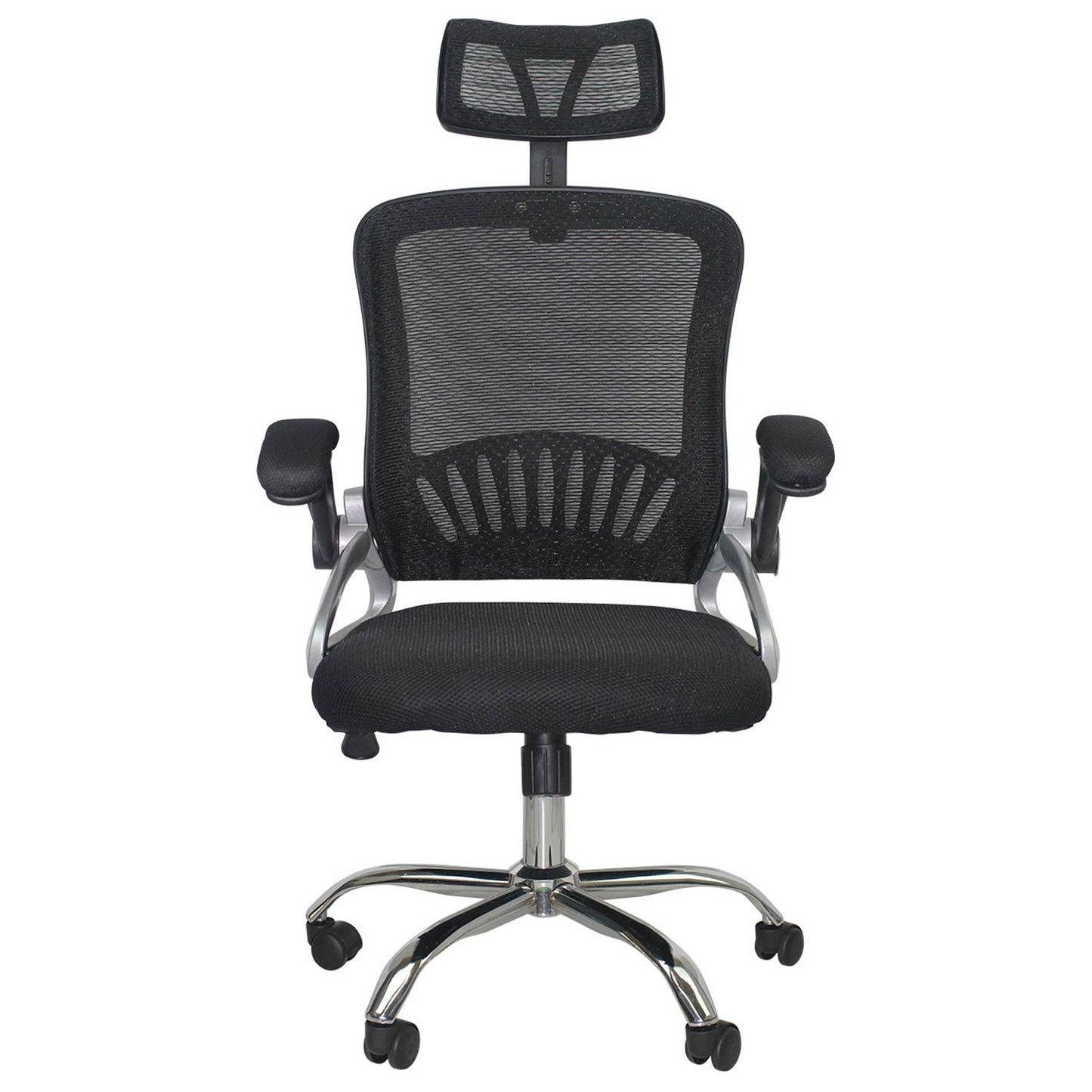Silla De Escritorio Con Ruedas New Order Negro 120x104x59,5cm Thinia Home_1