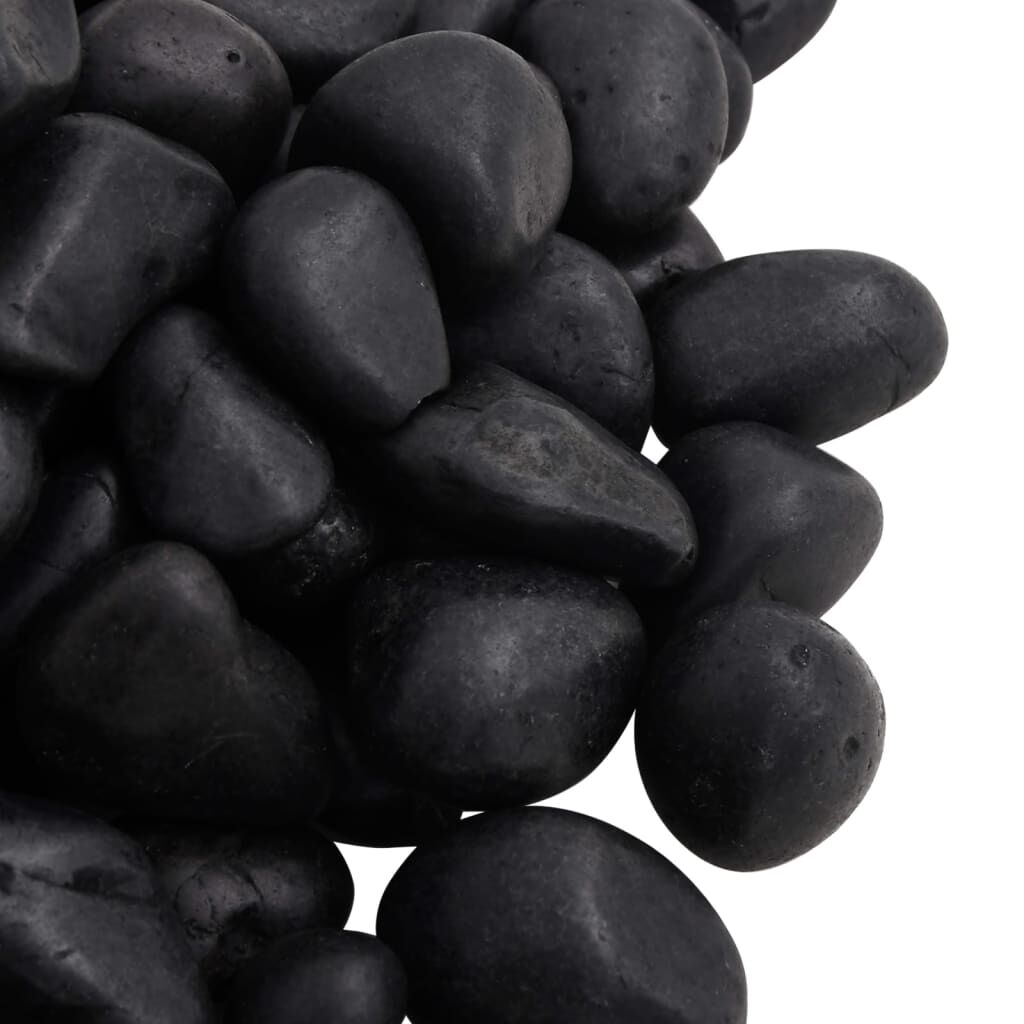 Vidaxl Guijarros Pulidos Negros 25 Kg 2-5 Cm_3