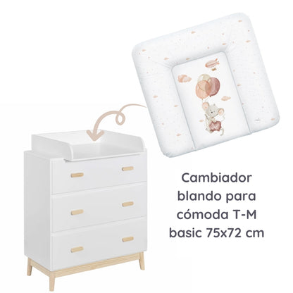 Cambiador Blando Para Comoda T-m Basic Mouse