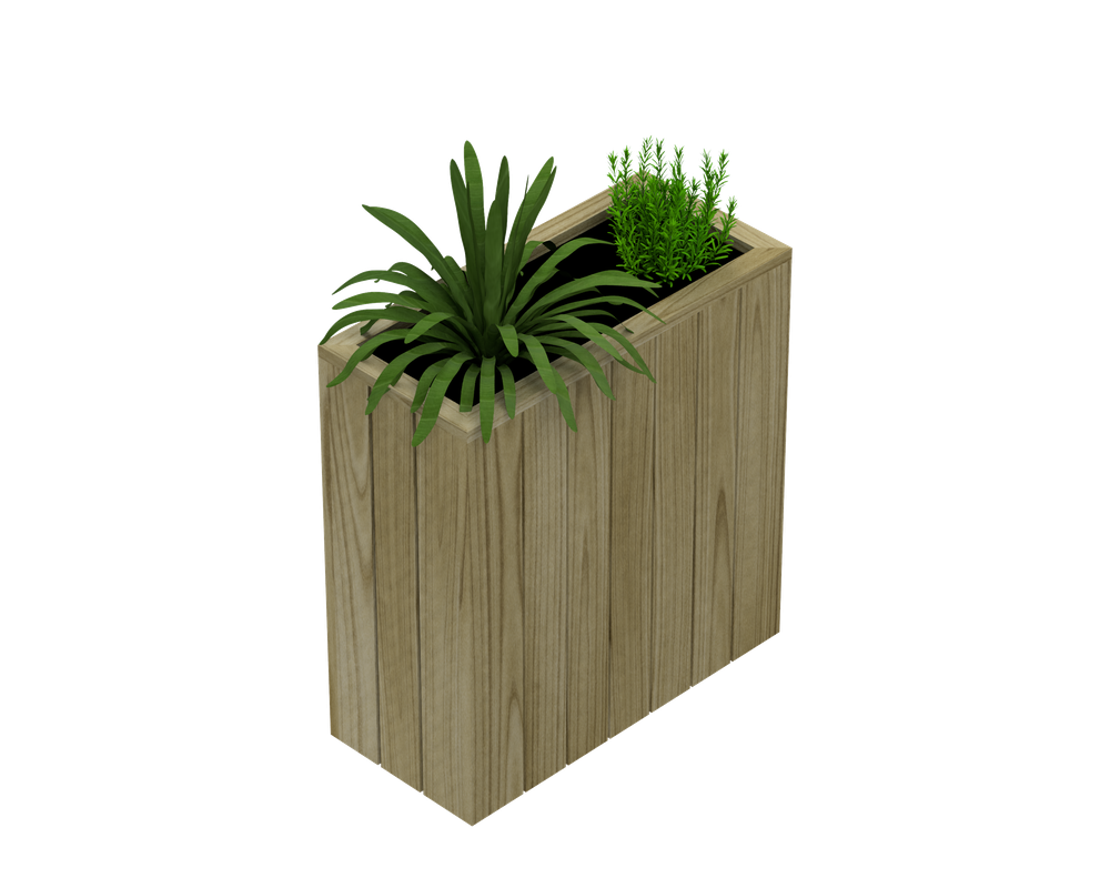 Jardinera Alta De Madera Autoportante 75x34x100 Cm Hortalia_0