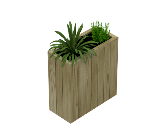 Jardinera Alta De Madera Autoportante 75x34x100 Cm Hortalia_0
