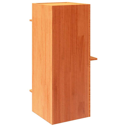 Casa Para Gatos Cera Marrón 43x43x90 Cm Madera Maciza Pino_4