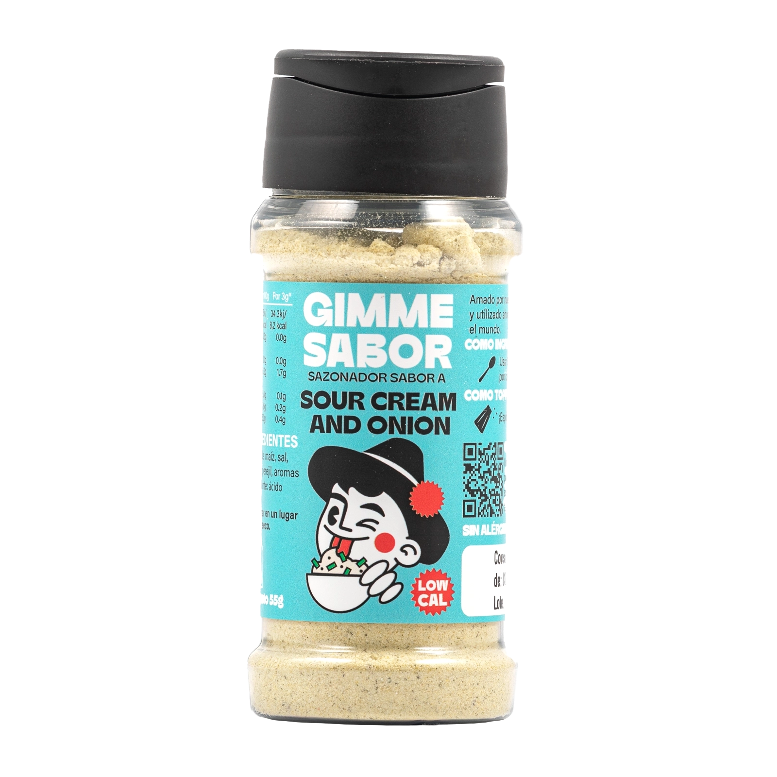 Sazonador vegetal sabor sour cream and onion