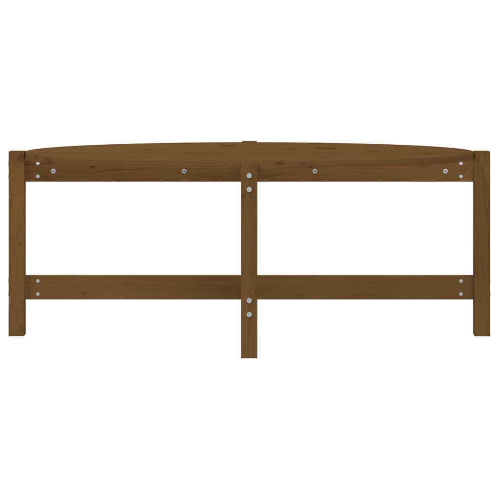 Mesa De Centro Madera Maciza De Pino Marrón Miel 118x63x45 Cm_3