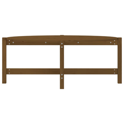 Mesa De Centro Madera Maciza De Pino Marrón Miel 118x63x45 Cm_3