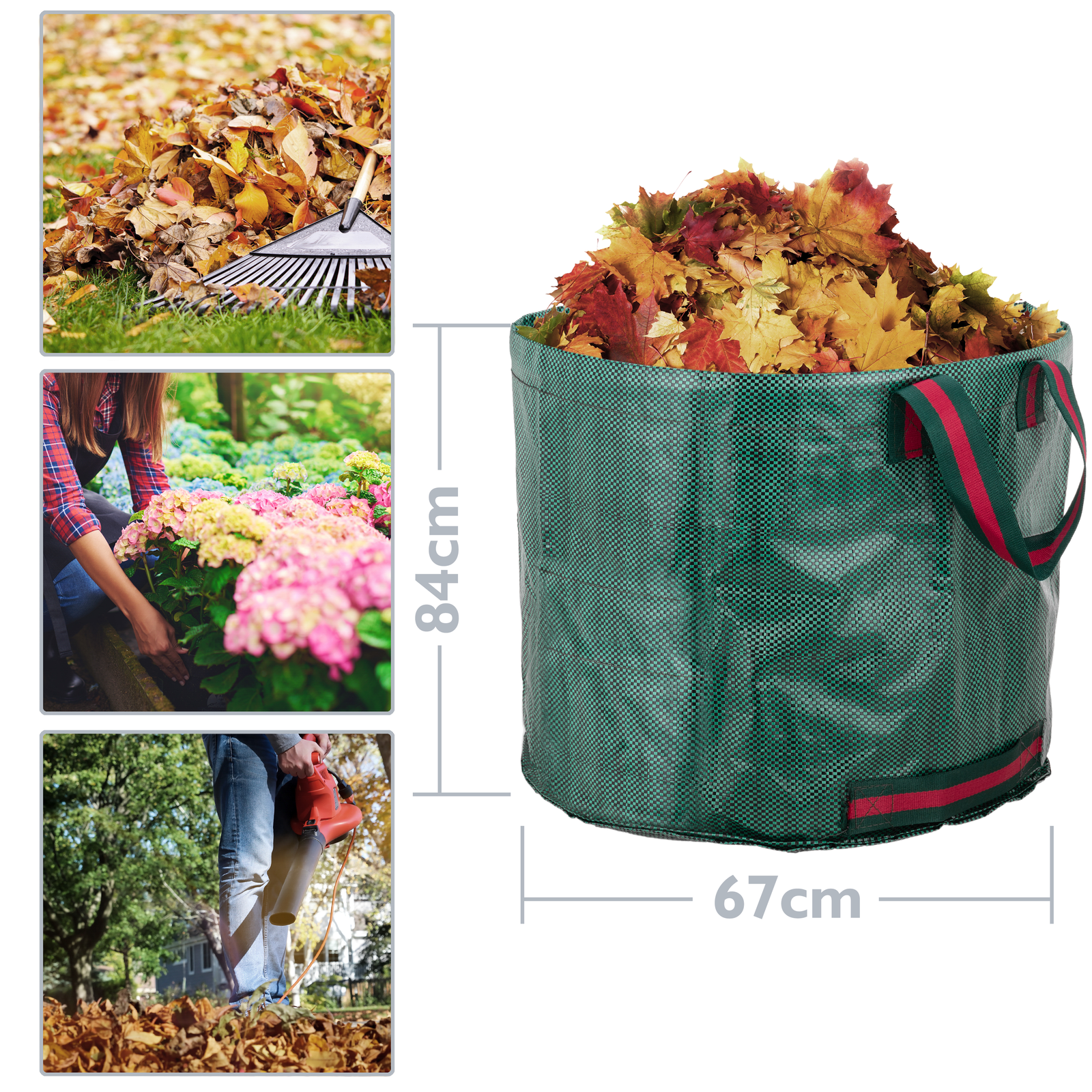 Bolsas De Limpieza Para Jardín 300l 67 X 84 Cm 3 Unidades_1