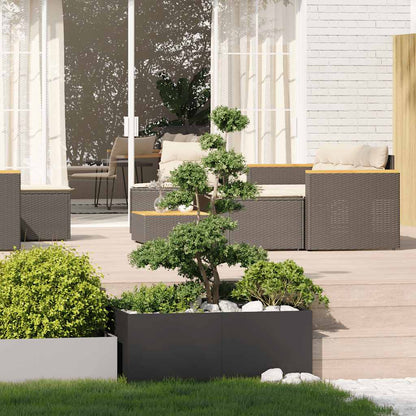 Jardinera Acero Negro 100x100x40 Cm_2