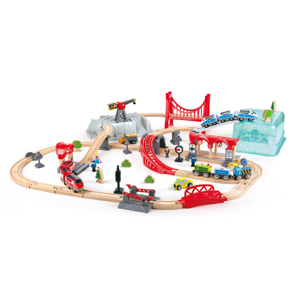 Circuito Tren City Train Bucket Hape_1