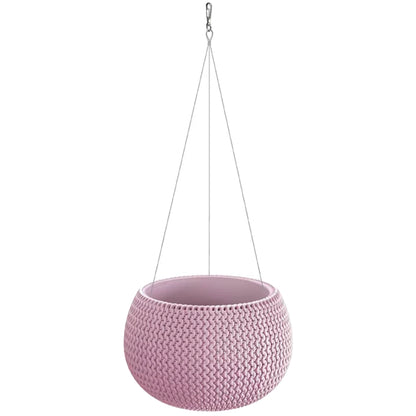 Maceta Splofy Bowl Ws 9l., Con Depósito, Dimensiones (mm) 370x370x218, Color Arándano Claro