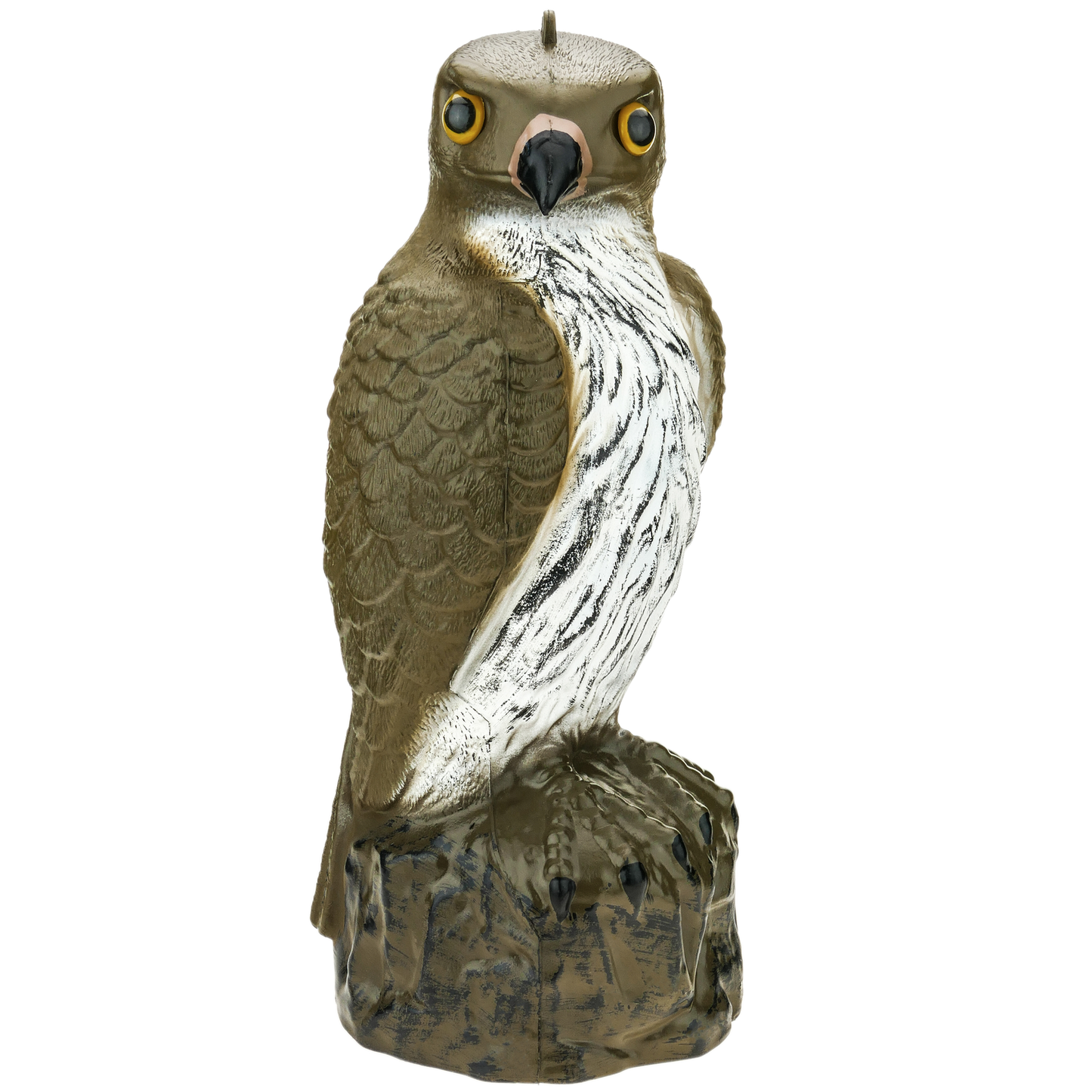 Ahuyentador De Aves Tipo Estatua Halcón Con Ojos Reflectantes 40cm_0
