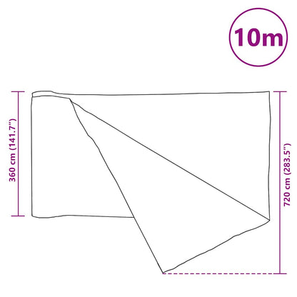 Vidaxl Red De Privacidad Hdpe Verde 3,6x10 M 150 G/m²_2