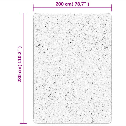 Vidaxl Alfombra De Pelo Corto Suave Lavable Huarte Arena 200x280 Cm_2