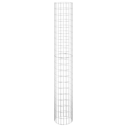 Poste Circular De Gaviones Acero Galvanizado Ø30x200 Cm / Vetonek_3