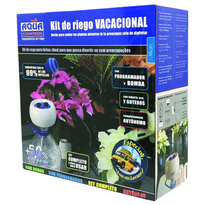 Kit de riego vacacional con bomba programable Aqua Control