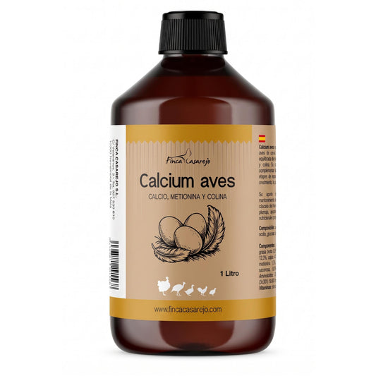 FINCA CASAREJO- Calcium Aves - Calcio Líquido 1L – Aporte de Calcio, vitaminas y minerales para el periodo de Puesta_0