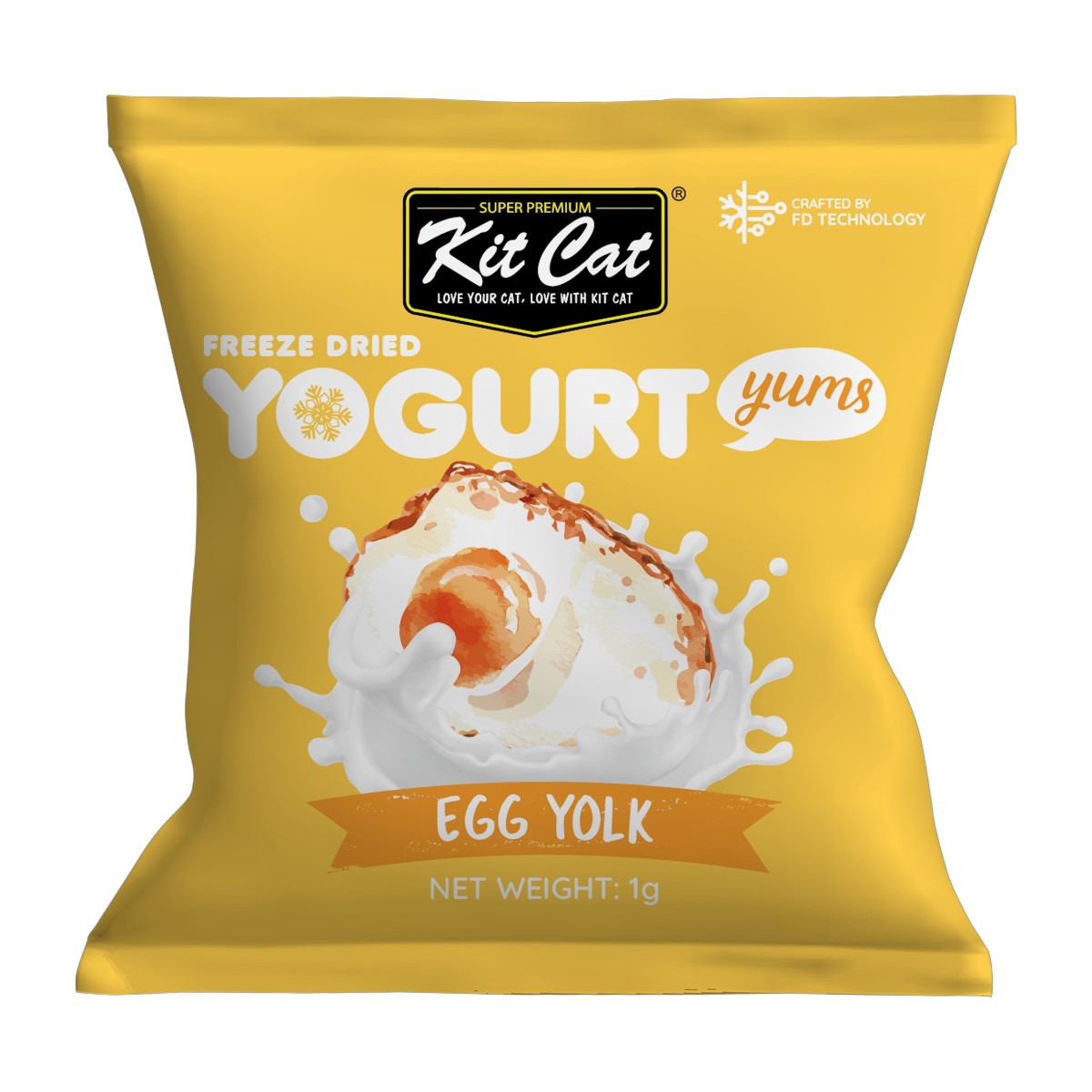 Kit Cat Yogurt Yums Liofilizado Yema de Huevo 10g (10 unidades)