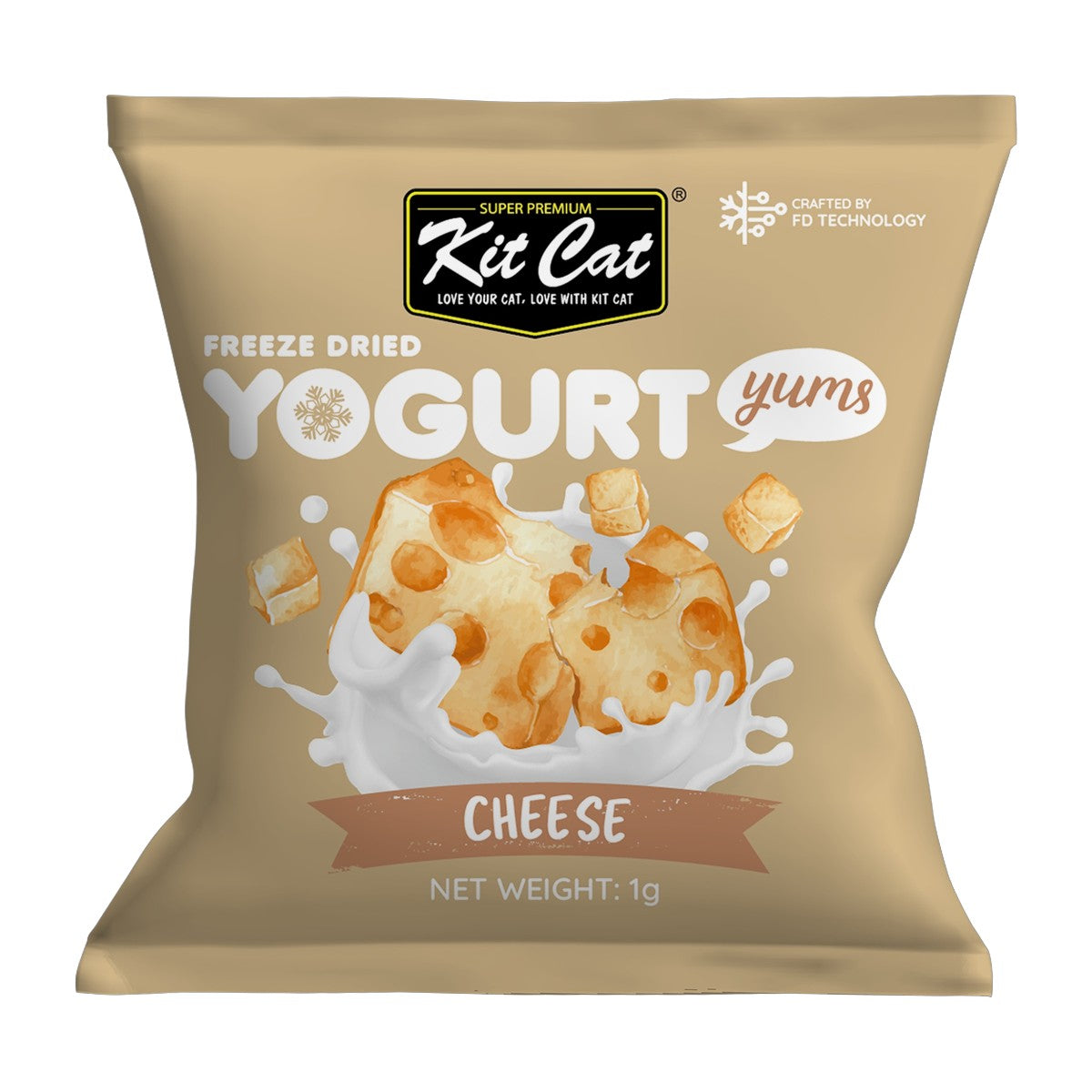 Kit Cat Yogurt Yums Liofilizado Queso 10g (10 unidades)