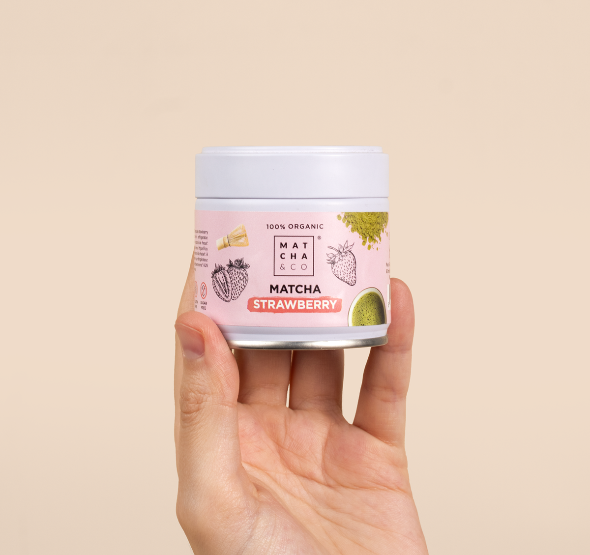 Té Matcha Fresa ecológico Matcha & CO 30 g