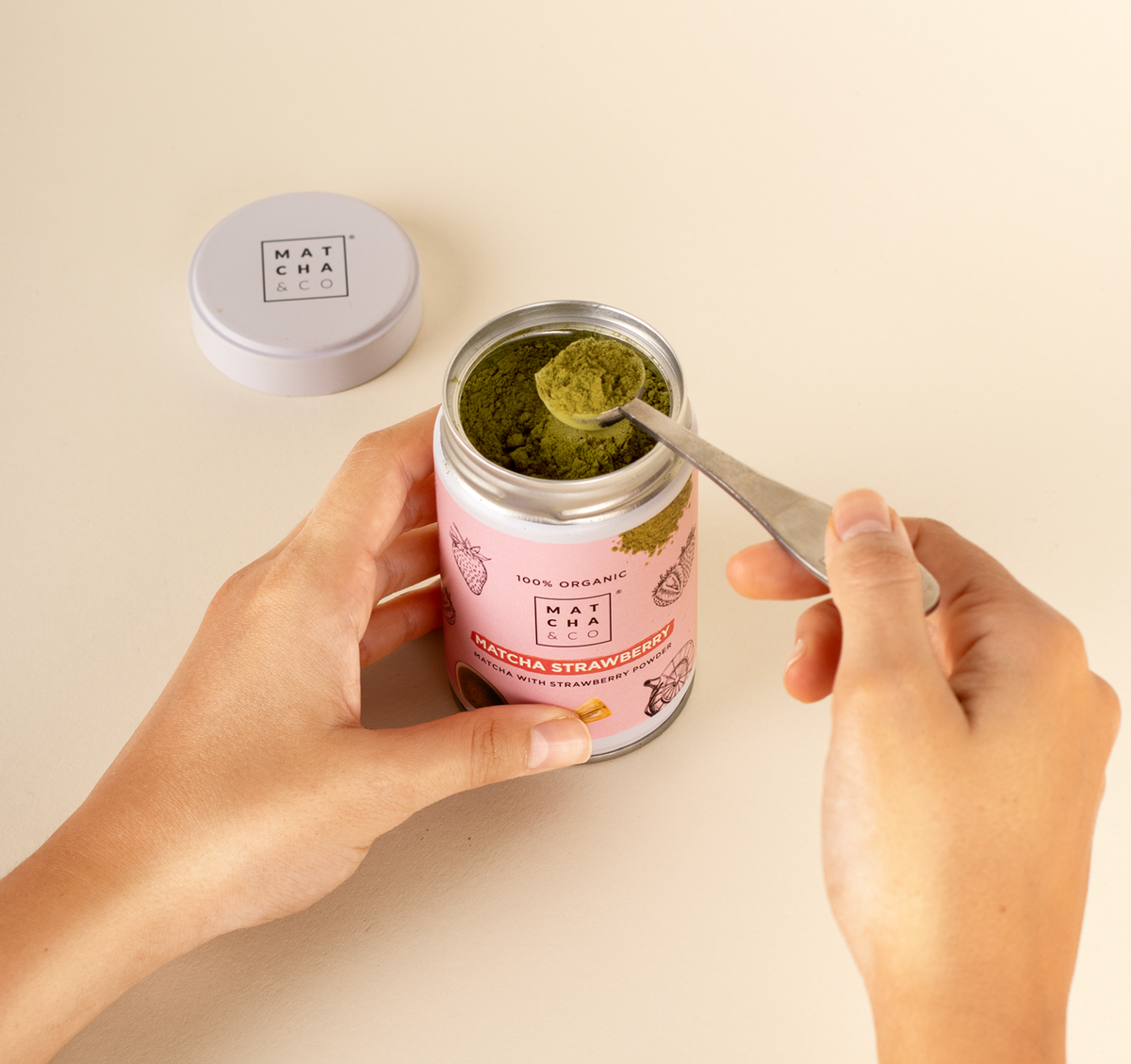 Té Matcha Fresa ecológico Matcha & CO 30 g