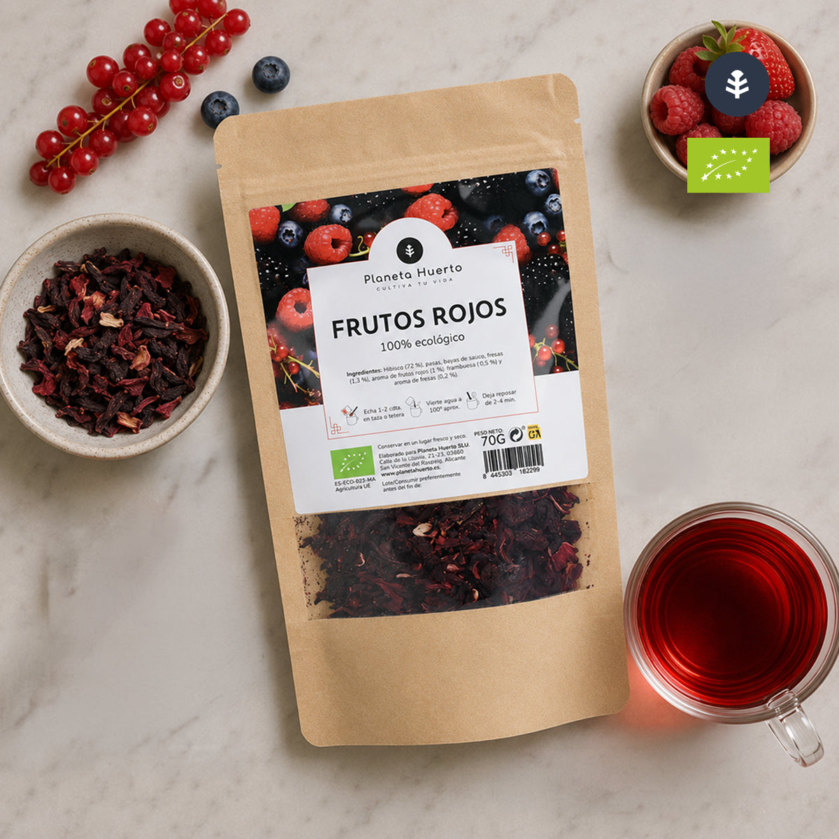 Frutos rojos ECO Planeta Huerto 70g