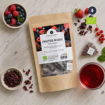 Infusión de Frutos Rojos ECO Planeta Huerto 20 pirámides