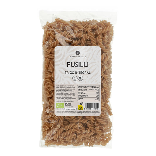Fusilli de trigo integral ECO Planeta Huerto 500gr