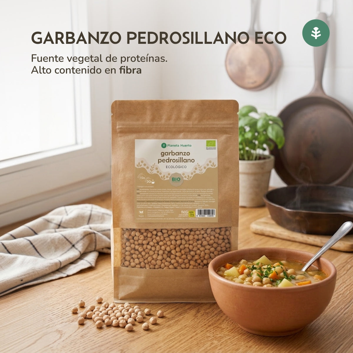 Garbanzo Pedrosillano ECO Planeta Huerto 1 Kg
