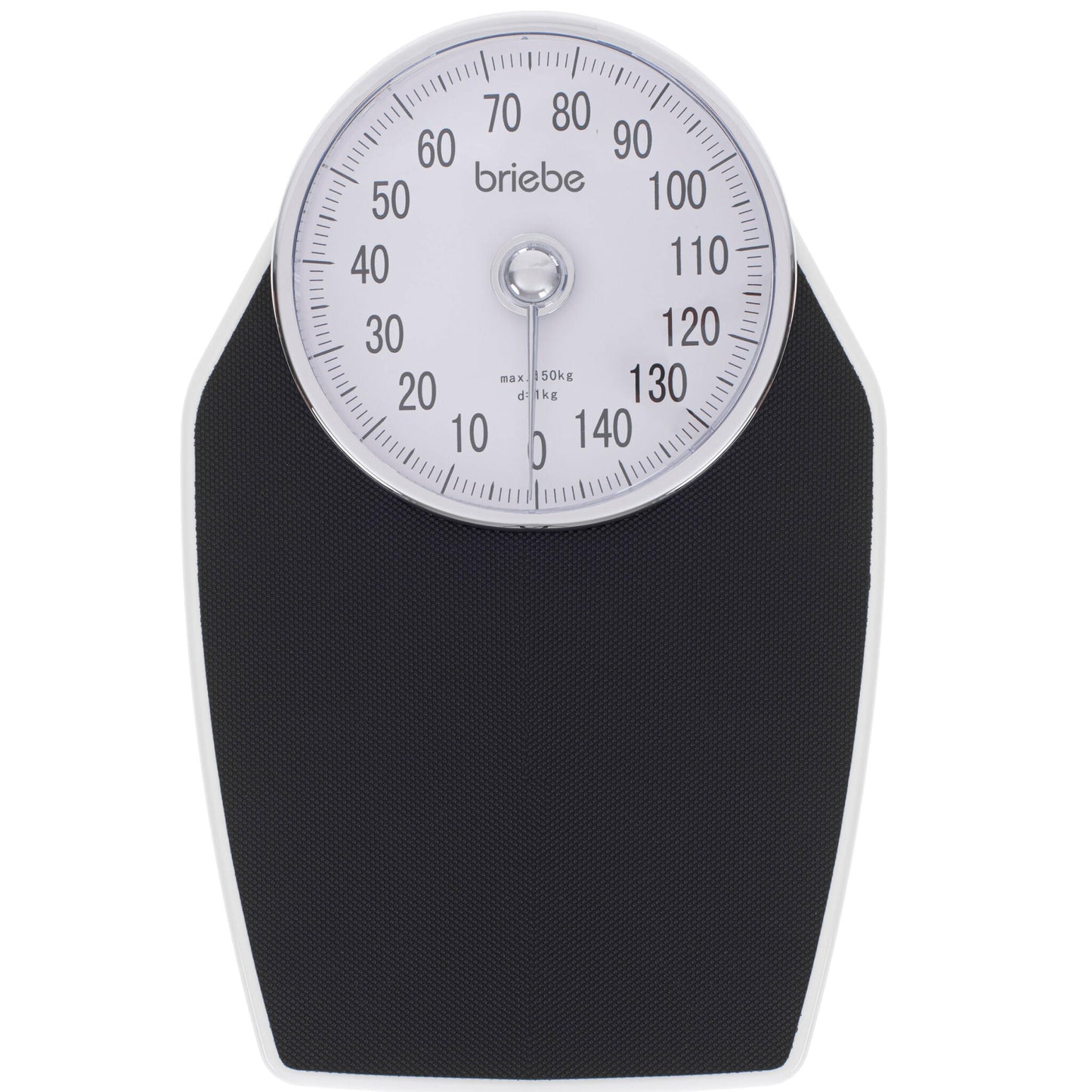 Báscula Analógica De Baño, Precisión, Mecánica, Medición Hasta 150 Kg, Sin Pilas, Fácil Uso, Briebe, Sc1122, Blanco/gris_0