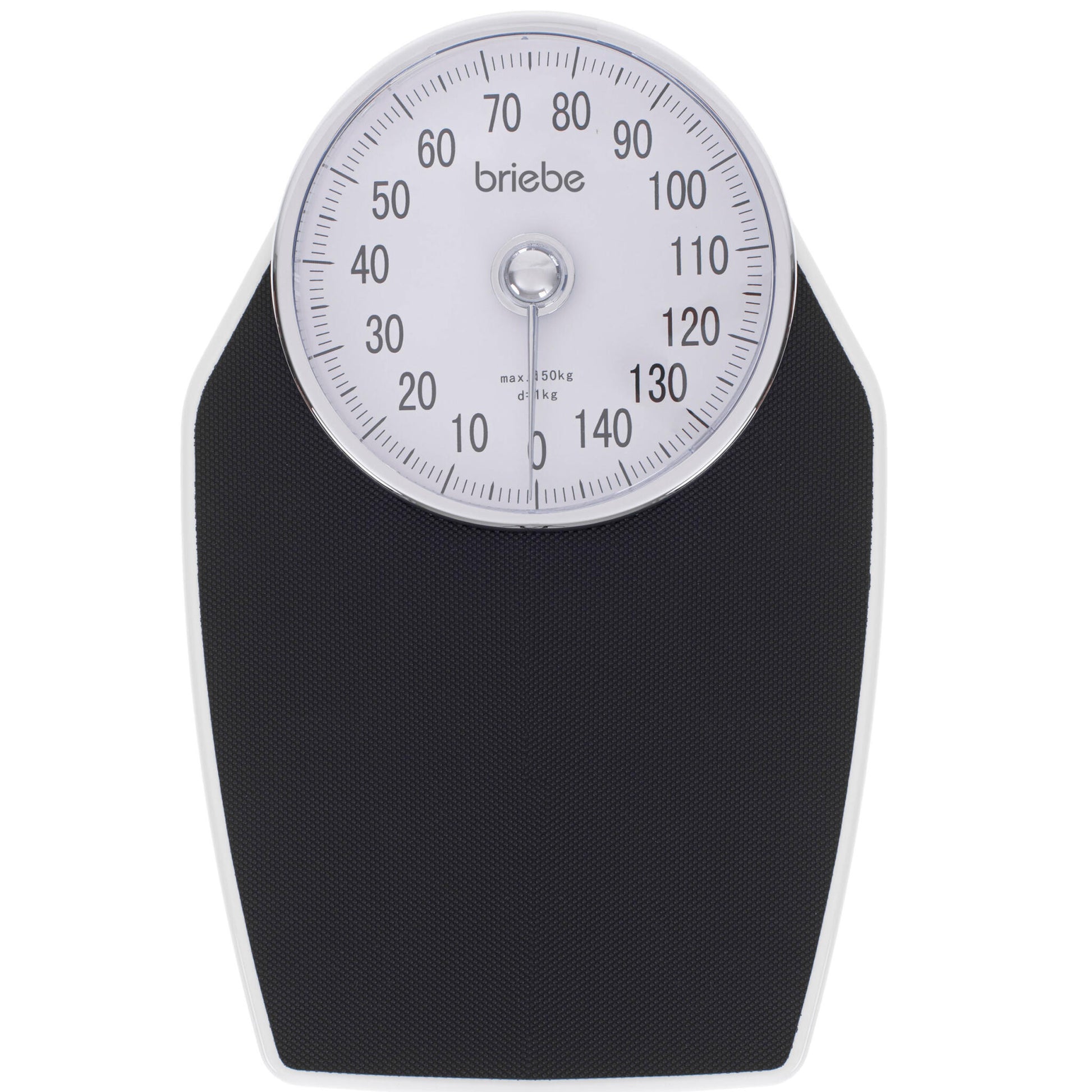 Báscula Analógica De Baño, Precisión, Mecánica, Medición Hasta 150 Kg, Sin Pilas, Fácil Uso, Briebe, Sc1122, Blanco/gris_0