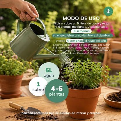 Pack Fertilizante Guano Eco soluble Planeta Huerto 5 uds para 25 L