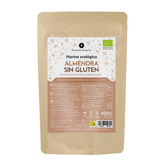 Harina de Almendra Sin Gluten ECO Planeta Huerto 400gr