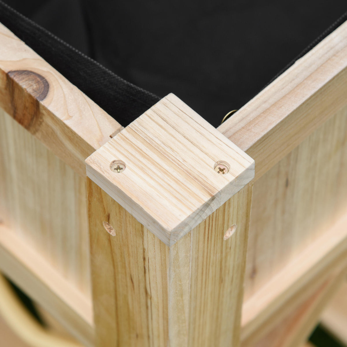 Huerto Urbano De Madera Con Estante Outsunny 78,5x58x81 Cm Natural_4