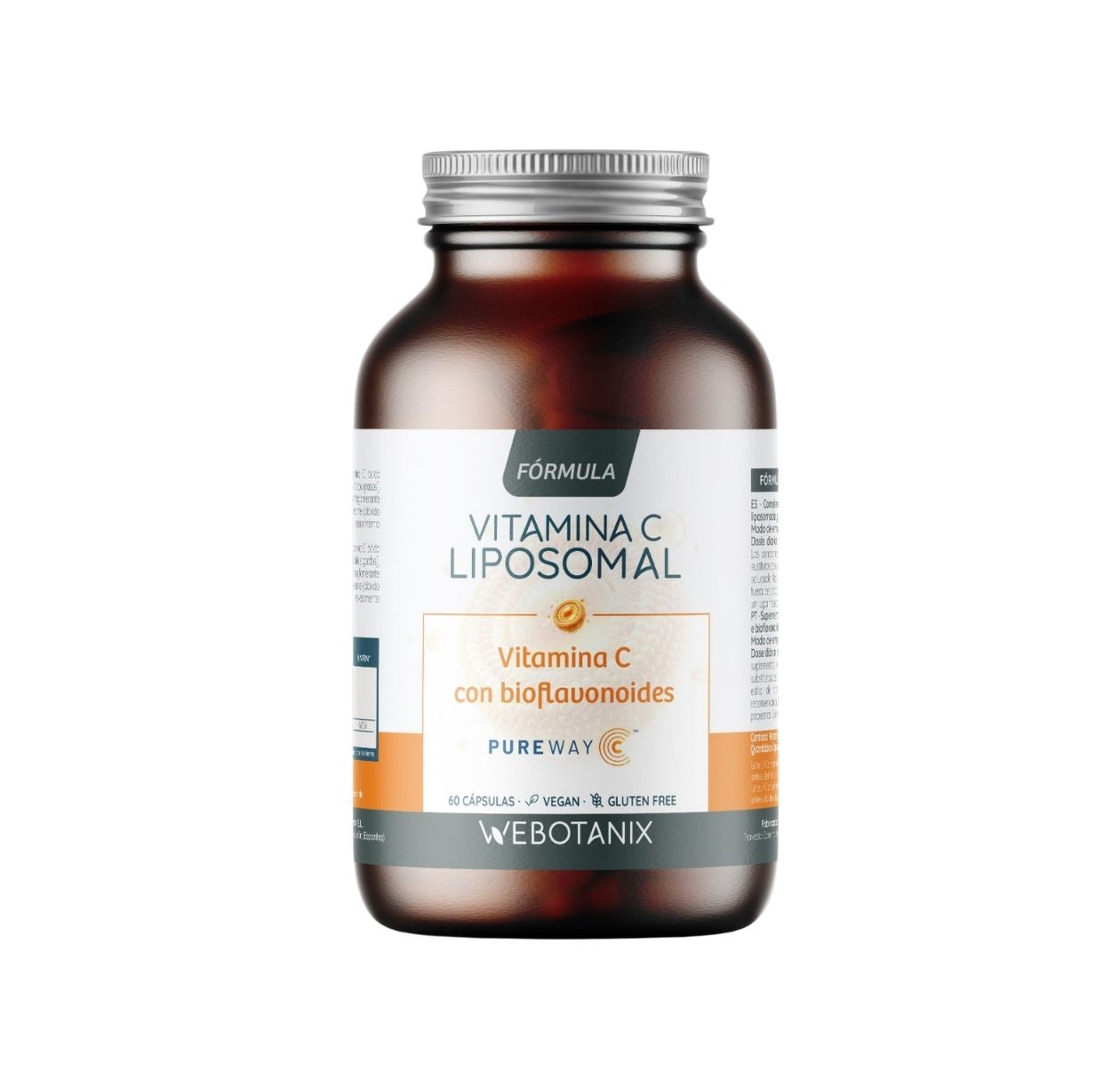 Vitamina C Fórmula Liposomal (PureWay-C®, tecnología LIPOSOMAX) WeBotanix 60 cápsulas