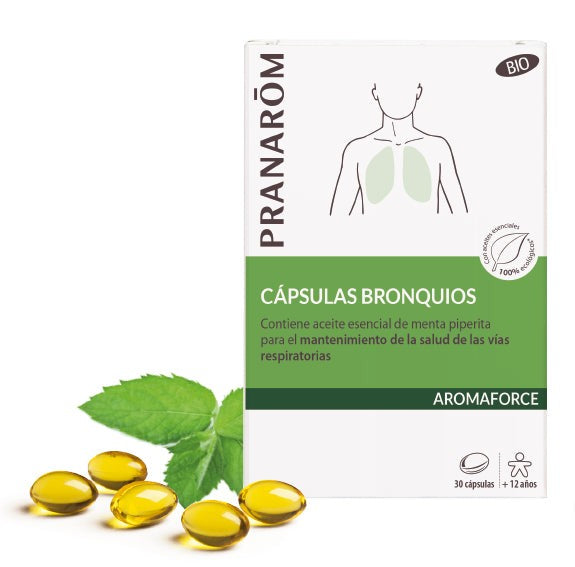 Cápsulas bronquios Aromaforce BIO Pranarôm 30 cápsulas