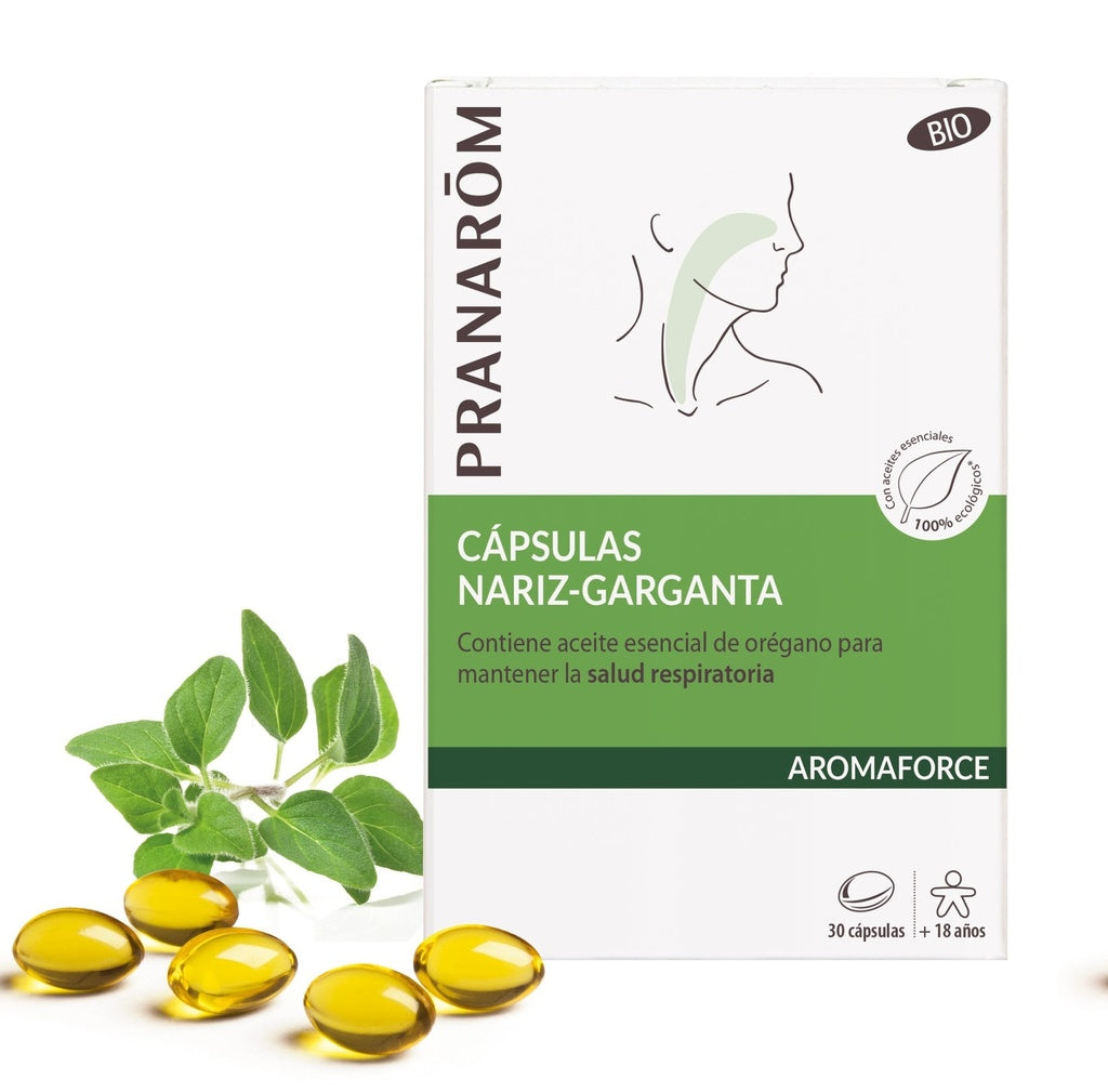 Cápsulas nariz-garganta Aromaforce BIO Pranarôm 30 cápsulas