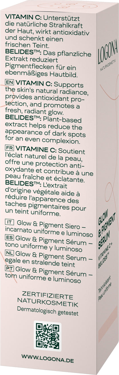 Serum facial glow &amp; pigment Logona 30 ml