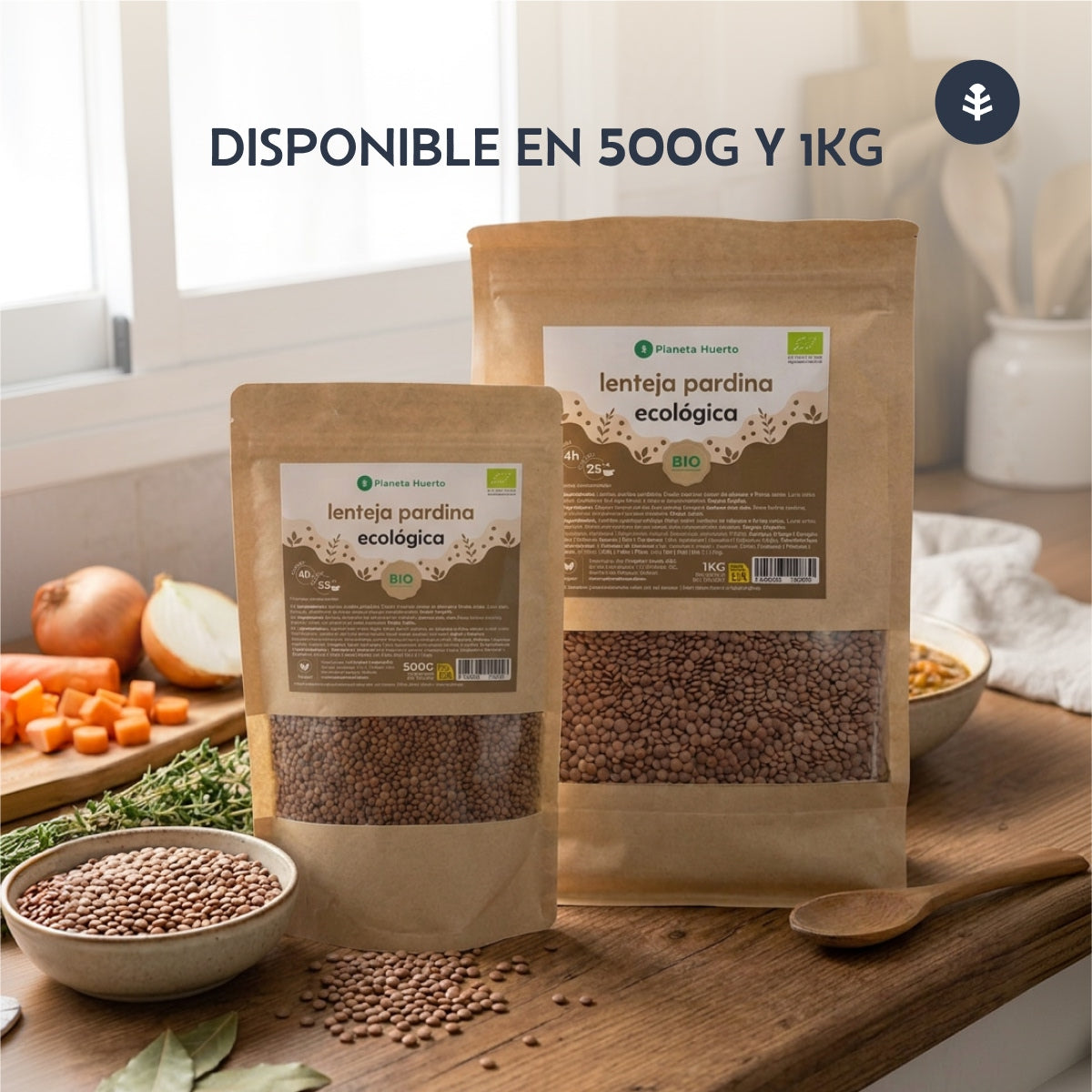 Lenteja Pardina ECO Planeta Huerto 1 kg