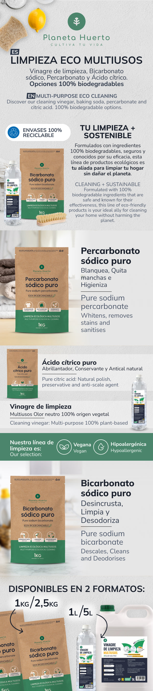 Pack 3xÁcido cítrico Planeta Huerto 2,5 Kg