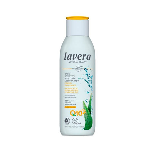 Loción corporal reafirmante Q10 basis sensitv, Lavera 250 ml