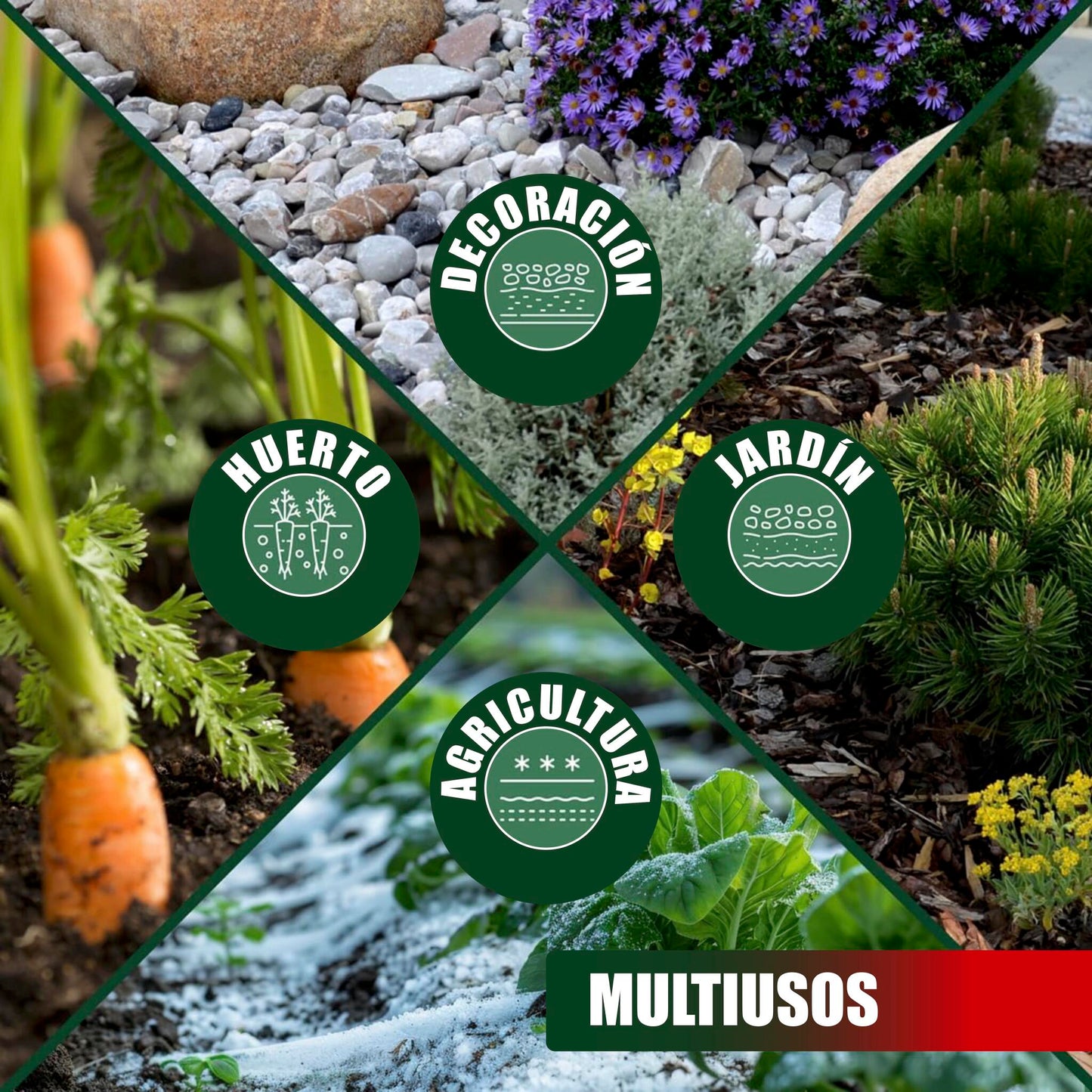 GREEN GOF Malla Antihierbas Premium 2x50m, 130g/m² - Ultra Resistente. Alta Estabilización Uv, Permeable Y Transpirable._4