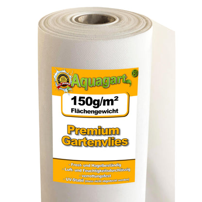10m² Forro Polar Para Jardín, Forro Polar Para Malas Hierbas, Forro Polar Para Mantillo, 150 G/m², Blanco, 2 M De Ancho_0