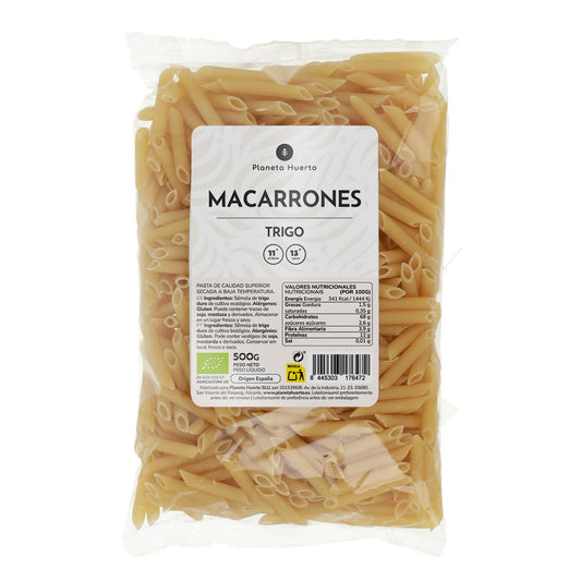 Macarrones de trigo ECO Planeta Huerto 500 g