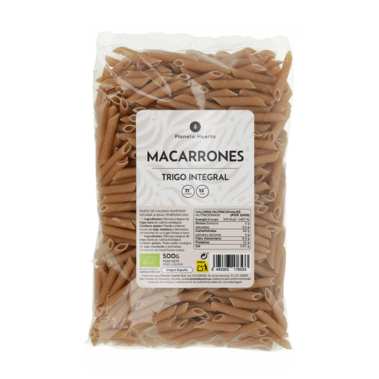 Macarrones de trigo integral ECO Planeta Huerto 500 g