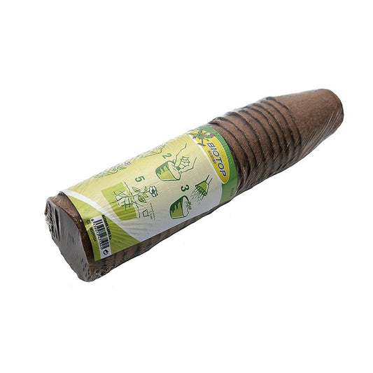 Pack de 24 macetas de turba redondas