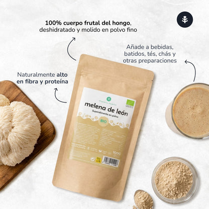 Melena de león en polvo 100% ECO Planeta Huerto 100 g