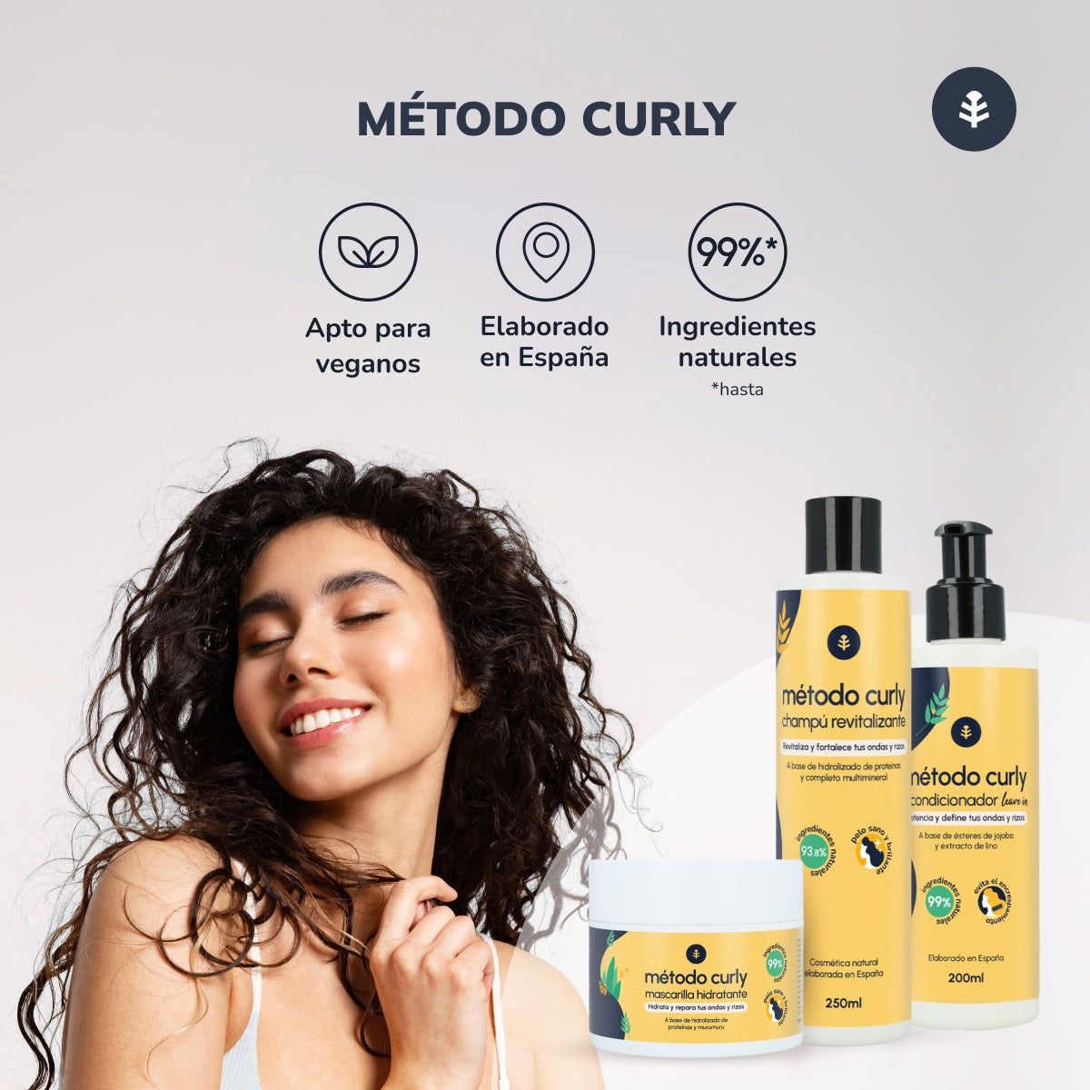 Acondicionador Leave in Método Curly Planeta Huerto 200 ml
