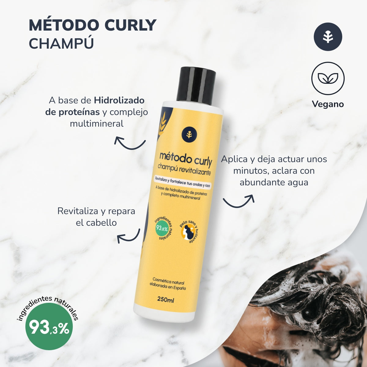 Champú Proteínas Hidrolizadas Método Curly Planeta Huerto 250 ml