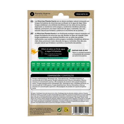 Pack Micorrizas Planeta Huerto 5 uds para 10L